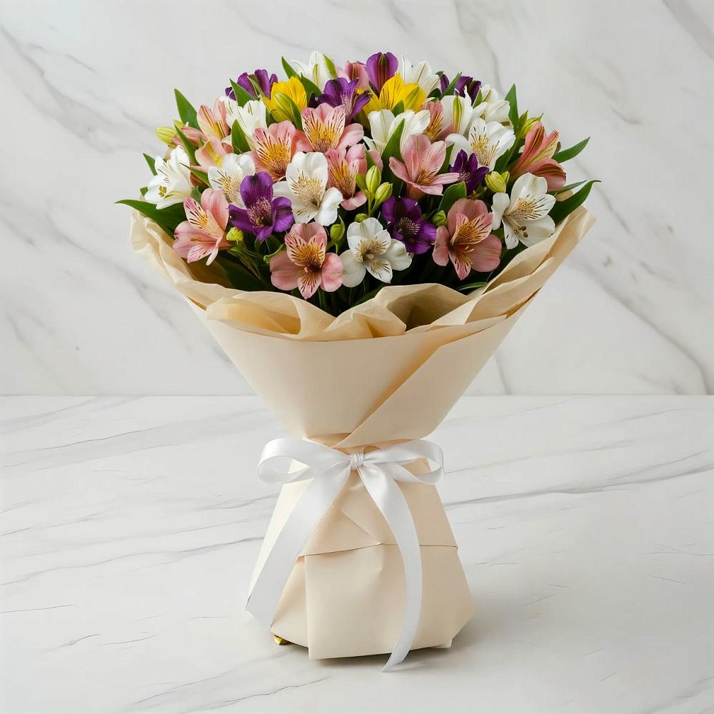 Букет цветов из: Альстромерии в Каспийске