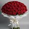 Букет 101 Красная роза Блэк Мэджик в Каспийске