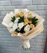 Букет цветов из:  Розы и Хризантемы в Каспийске
