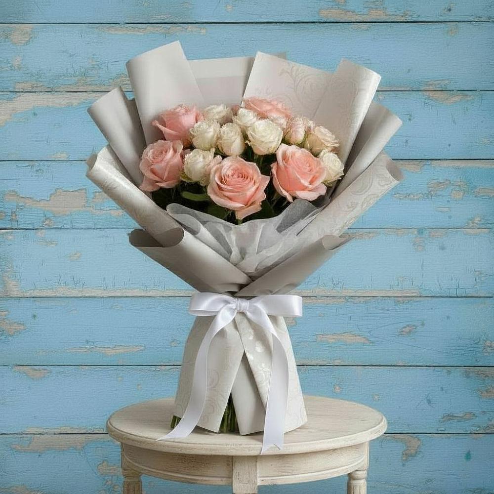 Букет цветов из: Розы в Каспийске