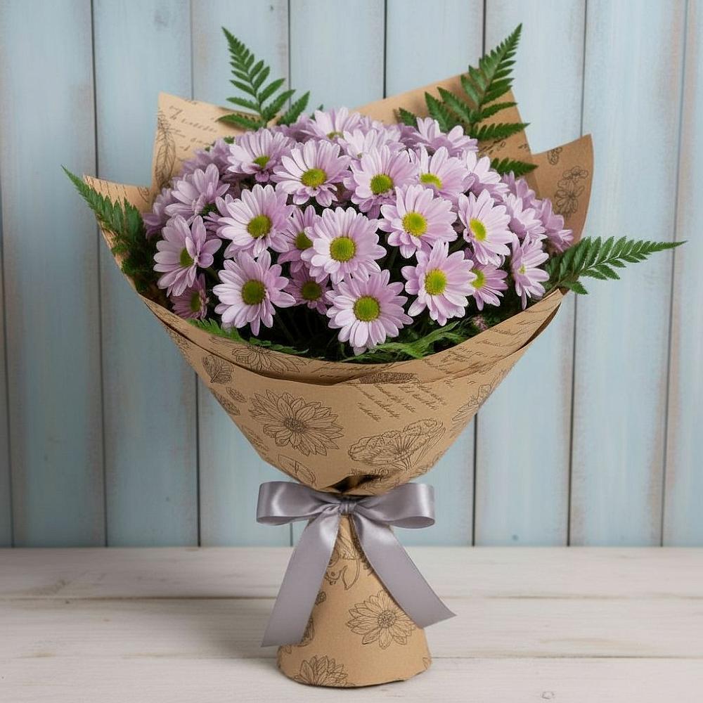 Букет цветов из: Хризантемы в Каспийске