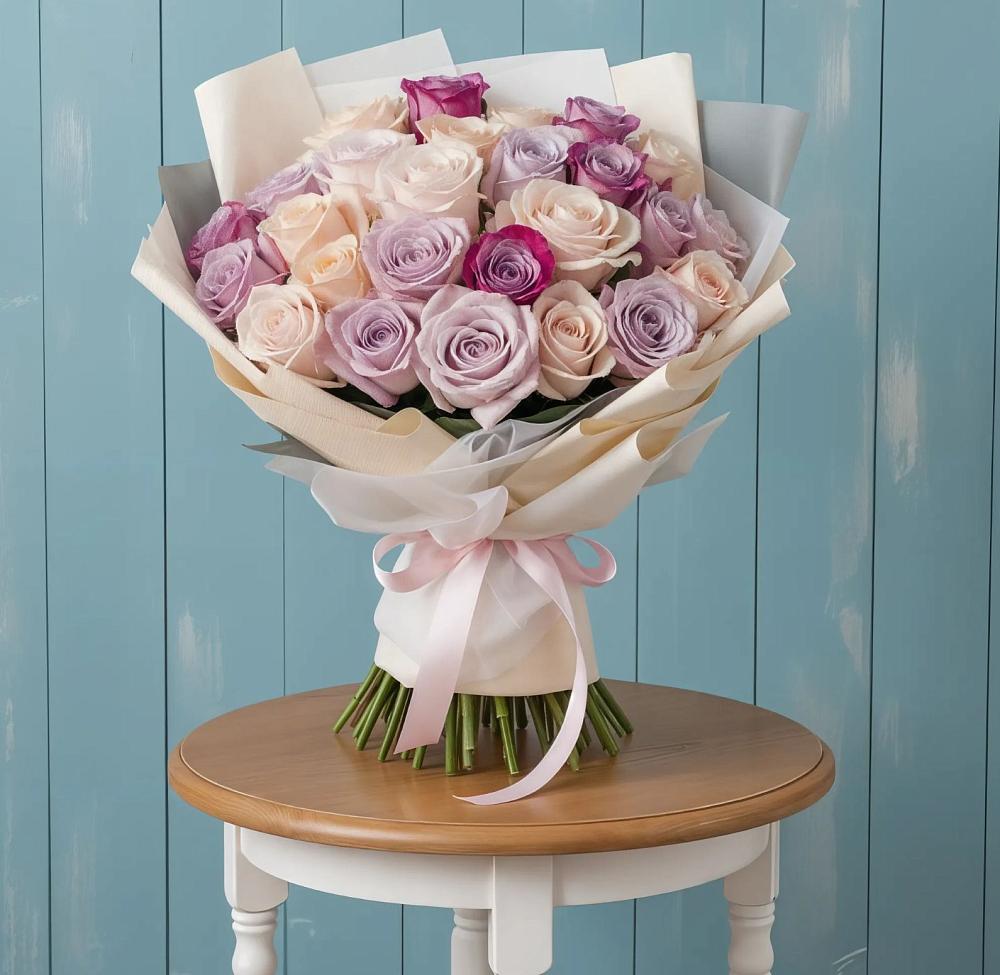 Букет цветов из: Розы в Каспийске