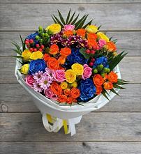 Букет цветов из:  Розы и Хризантемы в Каспийске