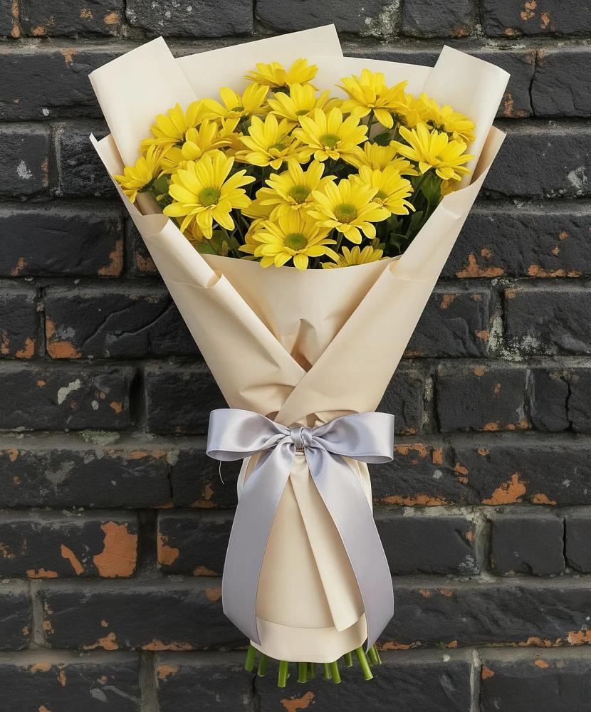Букет цветов из: Хризантемы в Каспийске